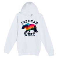 Vintage Funny Fat Bear Week Premium Pullover Hoodie