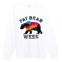 Vintage Funny Fat Bear Week Premium Crewneck Sweatshirt