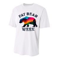 Vintage Funny Fat Bear Week Performance Sprint T-Shirt