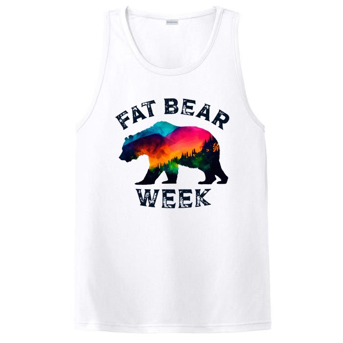 Vintage Funny Fat Bear Week PosiCharge Competitor Tank