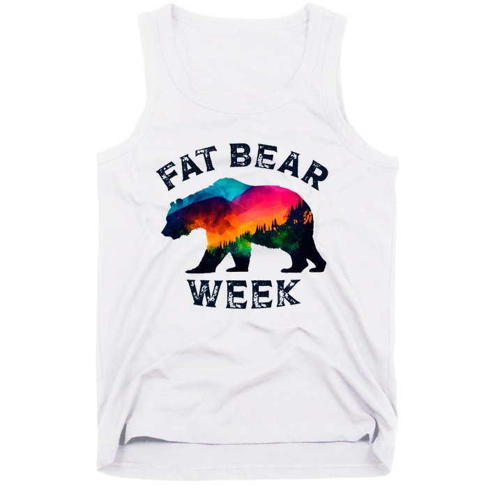 Vintage Funny Fat Bear Week Tank Top