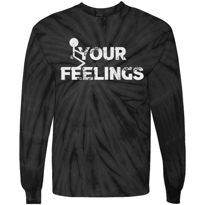 Vintage Fuck Fuck Your Feelings Grunge Lover Tie-Dye Long Sleeve Shirt