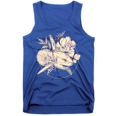 Vintage Flower Floral Shark Tank Top