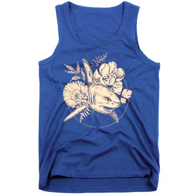 Vintage Flower Floral Shark Tank Top