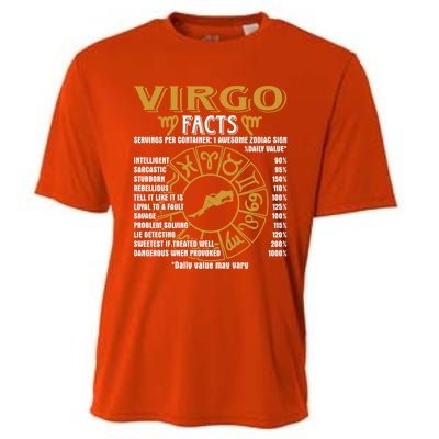 Virgo Facts Funny Virgo Birthday Horoscope Gift Cooling Performance Crew T-Shirt