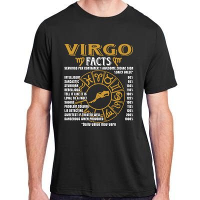 Virgo Facts Funny Virgo Birthday Horoscope Gift Adult ChromaSoft Performance T-Shirt