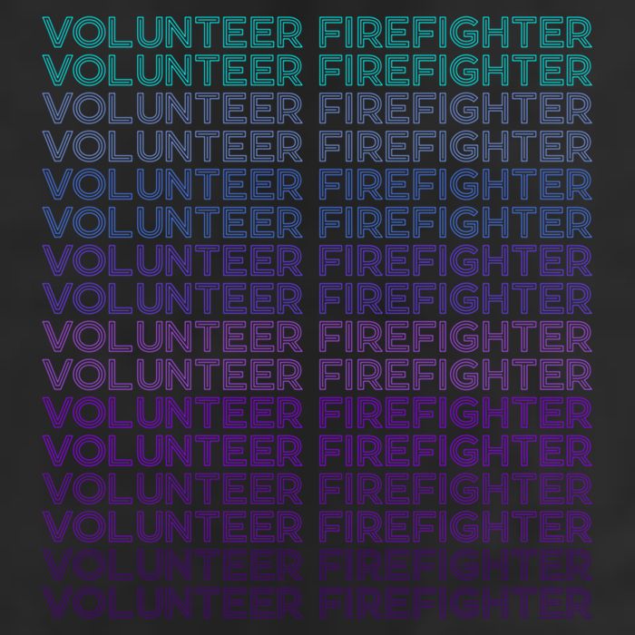 Volunteer Firefighter Fire Rescue Retro Gift 7 Panel Mesh Trucker Snapback Hat