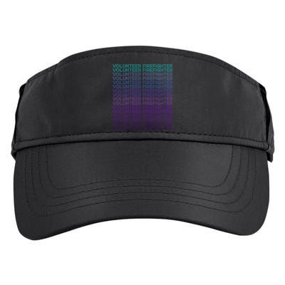 Volunteer Firefighter Fire Rescue Retro Gift Adult Drive Performance Visor
