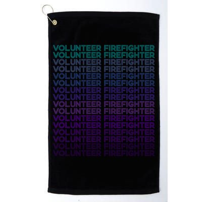 Volunteer Firefighter Fire Rescue Retro Gift Golf Towel