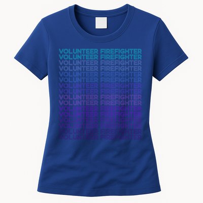 Volunteer Firefighter Fire Rescue Retro Gift Womens T-Shirt