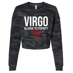 Virgo Facts Funny Sarcastic Astrology Born Birthday Quote Great Gift Cropped Pullover Crew