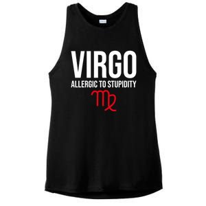 Virgo Facts Funny Sarcastic Astrology Born Birthday Quote Great Gift Ladies PosiCharge Tri-Blend Wicking Tank