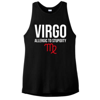 Virgo Facts Funny Sarcastic Astrology Born Birthday Quote Great Gift Ladies PosiCharge Tri-Blend Wicking Tank