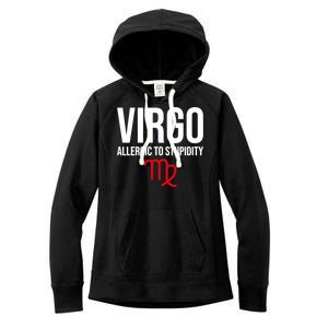 Virgo Facts Funny Sarcastic Astrology Born Birthday Quote Great Gift Women's Fleece Hoodie