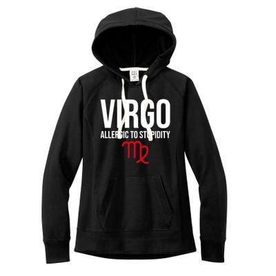 Virgo Facts Funny Sarcastic Astrology Born Birthday Quote Great Gift Women's Fleece Hoodie