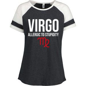 Virgo Facts Funny Sarcastic Astrology Born Birthday Quote Great Gift Enza Ladies Jersey Colorblock Tee