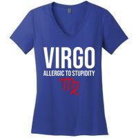 Virgo Facts Funny Sarcastic Astrology Born Birthday Quote Great Gift Women's V-Neck T-Shirt