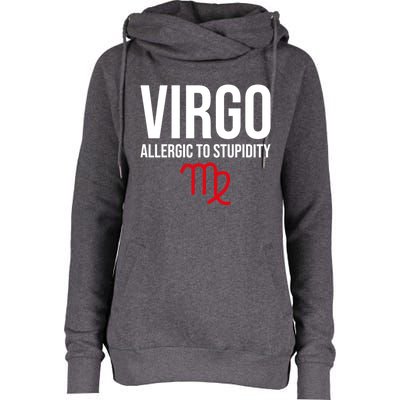 Virgo Facts Funny Sarcastic Astrology Born Birthday Quote Great Gift Womens Funnel Neck Pullover Hood