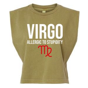 Virgo Facts Funny Sarcastic Astrology Born Birthday Quote Great Gift Garment-Dyed Women's Muscle Tee