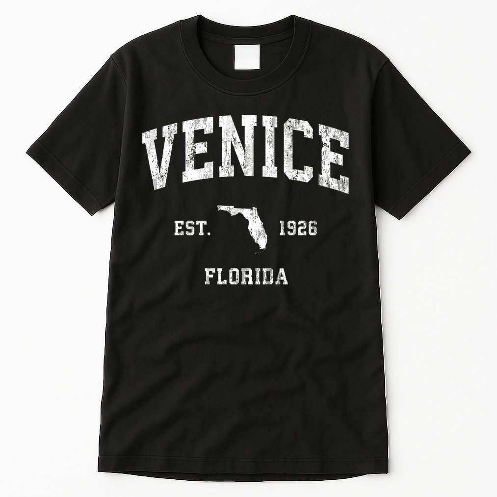 Venice Florida Fl Vintage Established Athletic Sports Design Tall T-Shirt