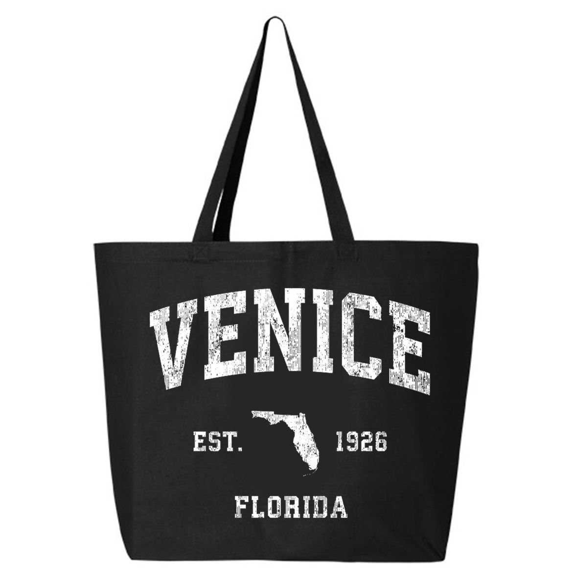Venice Florida Fl Vintage Established Athletic Sports Design 25L Jumbo Tote