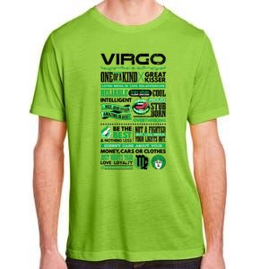 Virgo Facts Funny Zodiac Sign Graphic Great Gift Adult ChromaSoft Performance T-Shirt