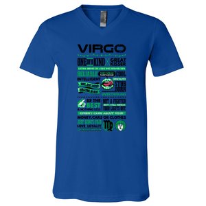 Virgo Facts Funny Zodiac Sign Graphic Great Gift V-Neck T-Shirt