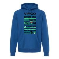 Virgo Facts Funny Zodiac Sign Graphic Great Gift Premium Hoodie