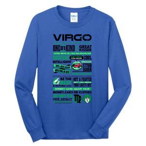 Virgo Facts Funny Zodiac Sign Graphic Great Gift Tall Long Sleeve T-Shirt