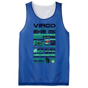 Virgo Facts Funny Zodiac Sign Graphic Great Gift Mesh Reversible Basketball Jersey Tank