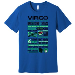 Virgo Facts Funny Zodiac Sign Graphic Great Gift Premium T-Shirt