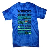 Virgo Facts Funny Zodiac Sign Graphic Great Gift Tie-Dye T-Shirt