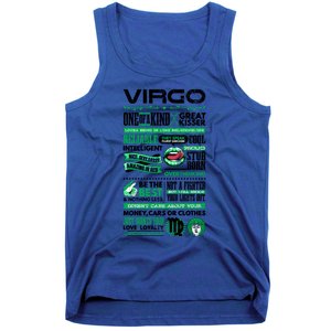 Virgo Facts Funny Zodiac Sign Graphic Great Gift Tank Top