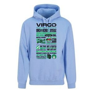 Virgo Facts Funny Zodiac Sign Graphic Great Gift Unisex Surf Hoodie