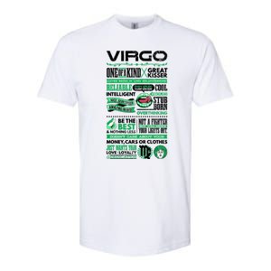 Virgo Facts Funny Zodiac Sign Graphic Great Gift Softstyle CVC T-Shirt