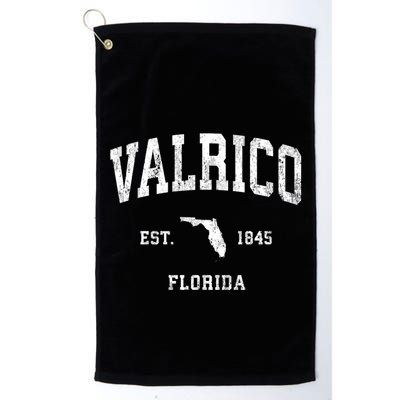 Valrico Florida Fl Vintage Athletic Sports Golf Towel