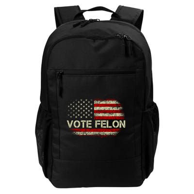 Vote Felon Funny Trump 2024 Convicted Felon Daily Commute Backpack