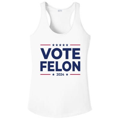 Vote Felon Funny Trump 2024 Convicted Felon Ladies PosiCharge Competitor Racerback Tank