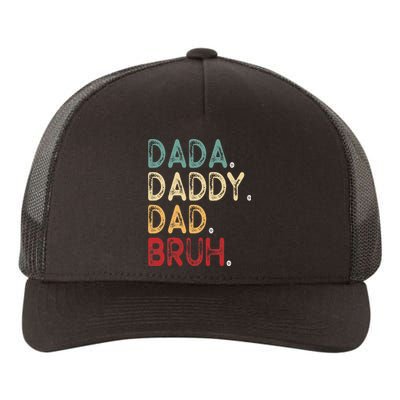 Vintage Funny Father Dada Daddy Dad Bruh Yupoong Adult 5-Panel Trucker Hat