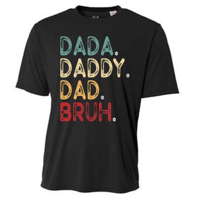 Vintage Funny Father Dada Daddy Dad Bruh Cooling Performance Crew T-Shirt