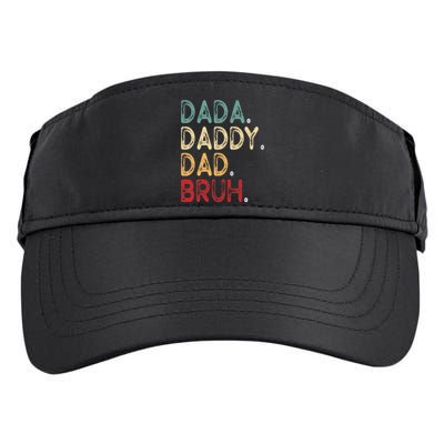 Vintage Funny Father Dada Daddy Dad Bruh Adult Drive Performance Visor