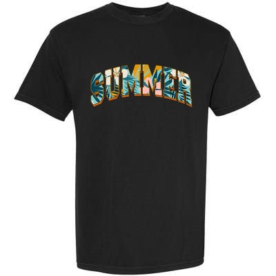 Vintage Floral Flower Pattern Summer Garment-Dyed Heavyweight T-Shirt
