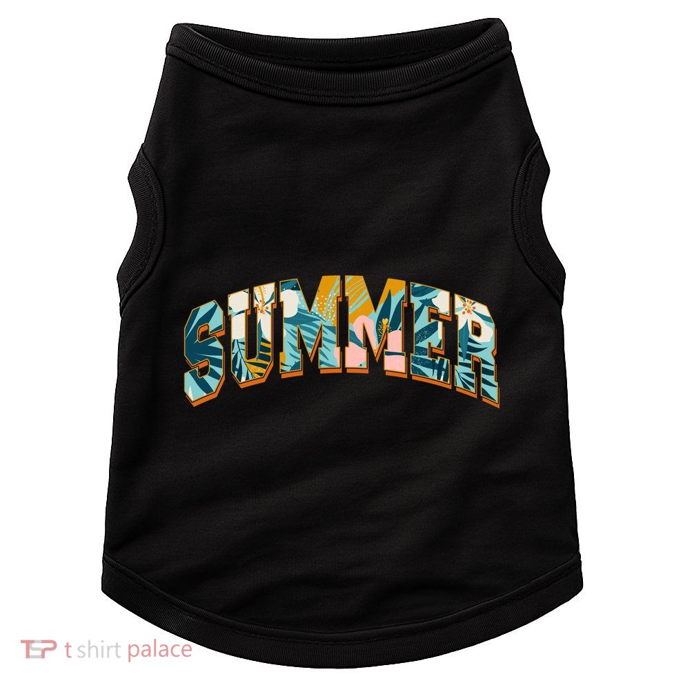 Vintage Floral Flower Pattern Summer Doggie Tank