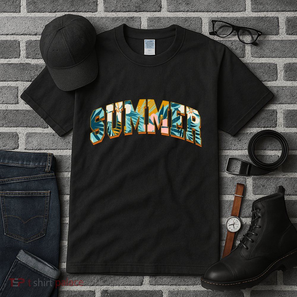 Vintage Floral Flower Pattern Summer Tall T-Shirt