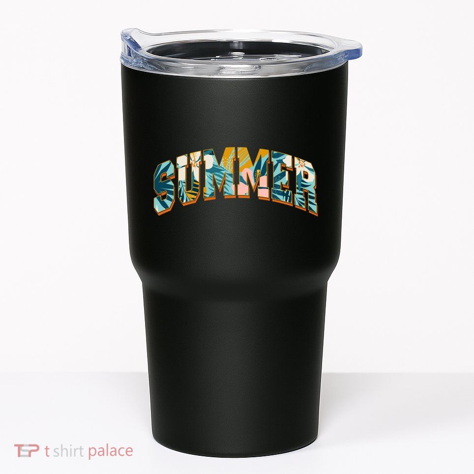 Vintage Floral Flower Pattern Summer Tumbler