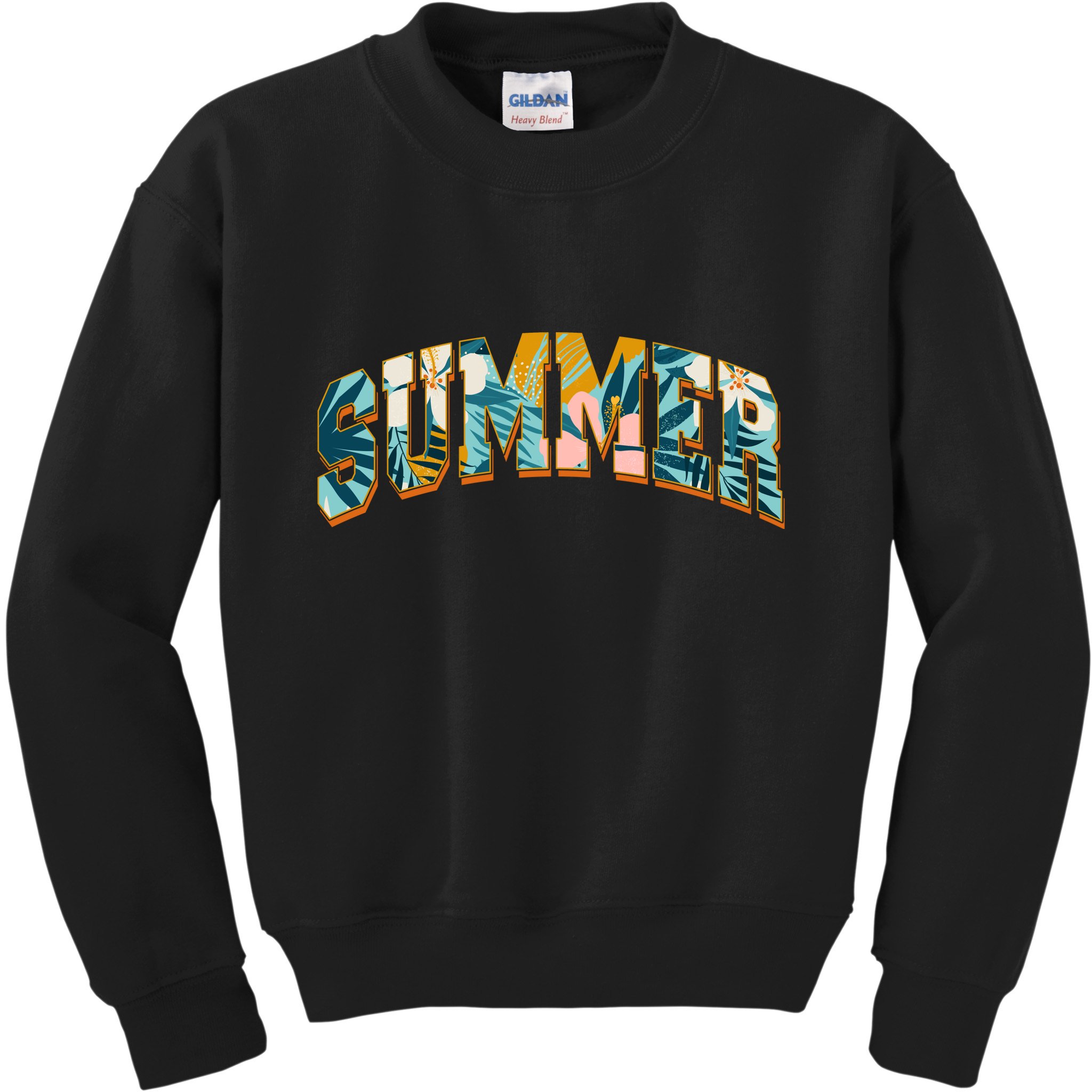 Vintage Floral Flower Pattern Summer Kids Sweatshirt