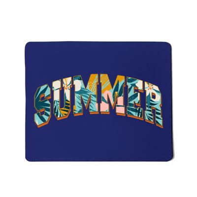 Vintage Floral Flower Pattern Summer Mousepad