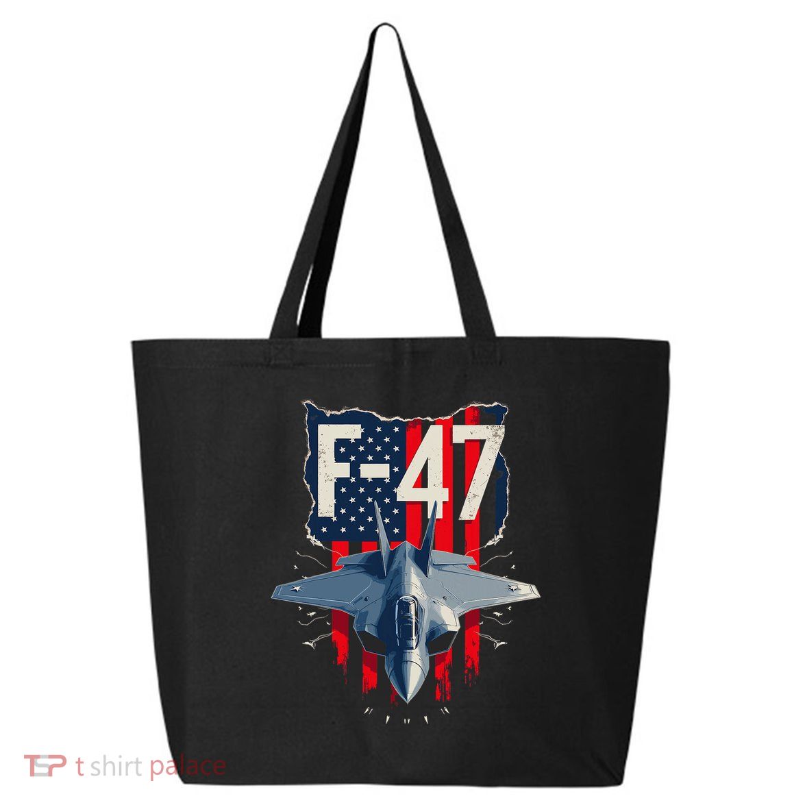 Vintage F47 Fighter Jet Trump F 47 Jet Fighter Aircraft Usa 25L Jumbo Tote