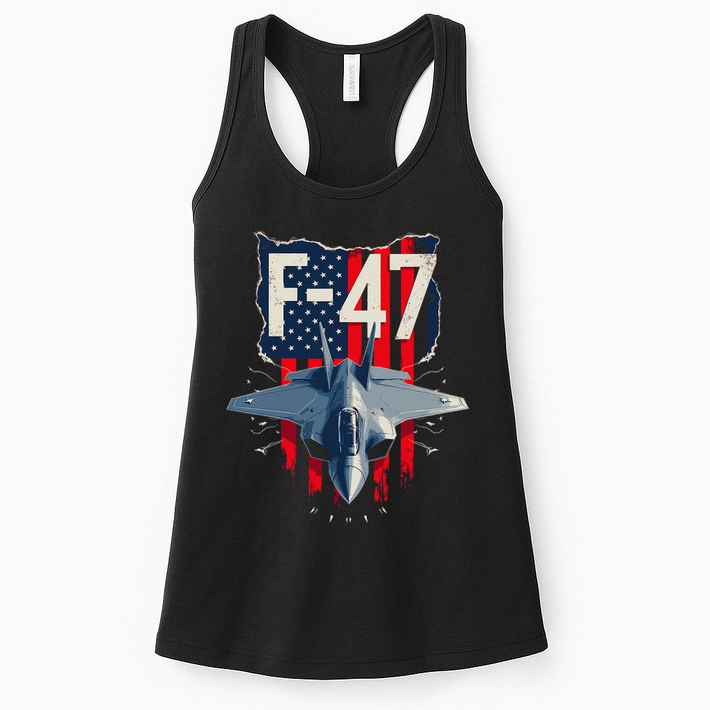 Vintage F47 Fighter Jet Trump F 47 Jet Fighter Aircraft Usa Womens Tank Top