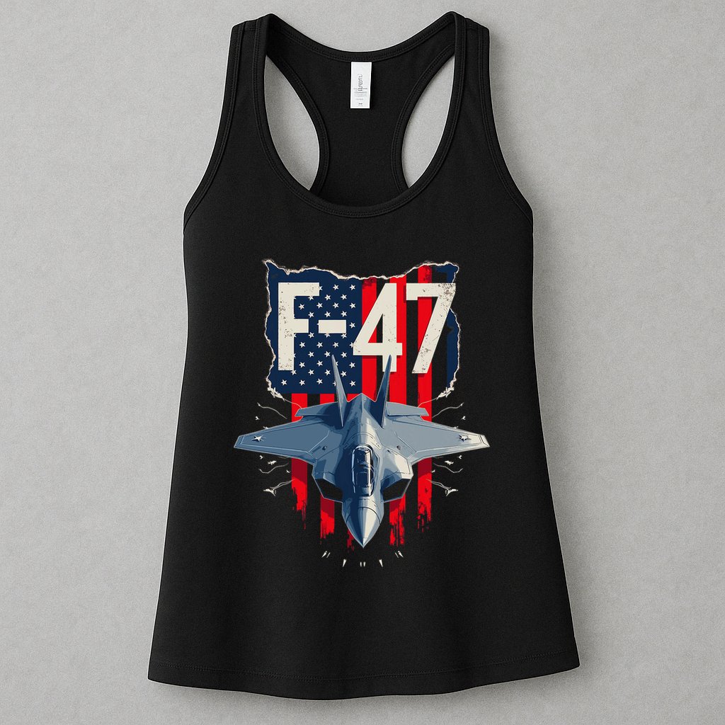 Vintage F47 Fighter Jet Trump F 47 Jet Fighter Aircraft Usa Womens Tank Top